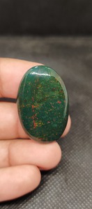 พลอยแจสเปอร์อัญมณีทรงหลังเบี้ยสีเลือดธรรมชาติคุณภาพสูงสำหรับจี้แหวนการสร้างสรรค์เครื่องประดับช่างฝีมือ - Product Image 2