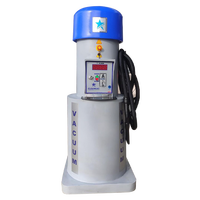 Machine de lavage de voitures électrique à monnayeur en libre-service, aspiration 6500 L/min, moteur 1000-1500 W, seau à poussière en acier inoxydable 60 L, réglable