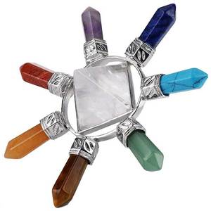 Generador de Energía de Pirámide y 7 Chakras, Piedra de Cristal Curativa de Reiki Ecológica, Decoración del Hogar ABK IMPEX de Proveedor Indio - Product Image 2