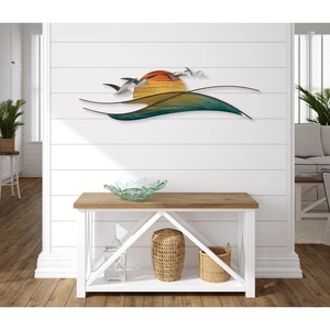 Colgante de pared de Metal de lujo contemporáneo Venta caliente Escultura abstracta de alta calidad para dormitorio y oficina en casa - Product Image 2