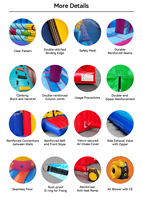 Château gonflable Lilytoys en PVC robuste sur le thème de l'astronaute spatial, toboggan gonflable pour enfants, location pour événements et fêtes