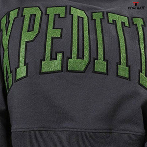 Casual Streetwear <b>Drop</b> Shoulder Breathable Eco-friendly Hoodies Woven Women's Sweatshirt with Front Logo Customizable - Product Image 5