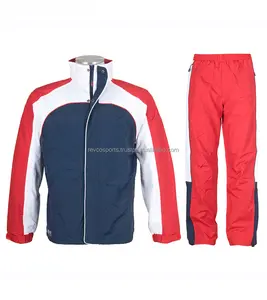 플러스 사이즈 남자 빨간색과 파란색 조거 세트 스포츠 훈련 운동복 남성용 프리미엄 품질 사용자 정의 운동복 하이 퀄리티