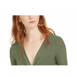 Body attillato da donna Bar III verde con dettagli intrecciati, taglia Small - Product Image 2
