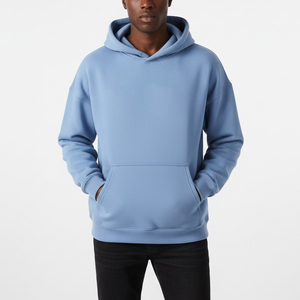 Nouveauté Sweat à capuche zippé surdimensionné en polaire épaisse pour homme Broderie Logo personnalisé imprimé à l'écran Coupe-vent Streetwear - Product Image 3