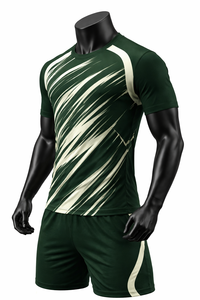 Camiseta de Fútbol Sublimada Personalizada, 100% Poliéster, Transpirable, Ligera, de Secado Rápido, Cuello en V, Manga Corta, Unisex - Product Image 4