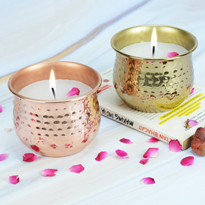 Trending Candle Jar made of metal with leather covered <b>for</b> home decoration provided bulk from india by HHO - Product Image 6