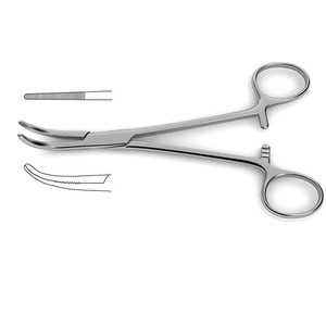 Pinzas Curvas para Cuero Cabelludo Dandy de 14 cm, de Acero Inoxidable, Reutilizables, de Alta Calidad para Sujeción de Tejidos |   Herramienta Quirúrgica Profesional - Product Image 5
