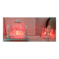 VAISHNAVI HANDICRAFTS GATEWAY – Porte d'entrée artisanale en marbre blanc, style Taj Mahal, art indien, pierre sculptée, motif d'amour gravé, décoration intérieure