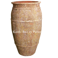 1. Pot keramik Vietnam bulat antik Tinggi penjualan terbaik vas taman luar ruangan lembaran besar untuk dinding atau lantai menggunakan desain tembikar