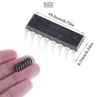 Compteur décimal CMOS CD4017BE CD4017 avec 20 sorties décodées, adaptateur de socket de puce, pour HEF4017BP TC4017BP DIP-16 CD4017 CD4017B