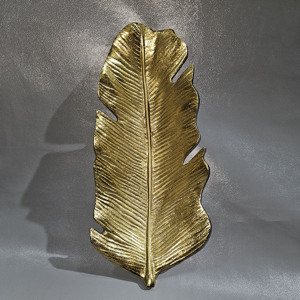 Meilleure vente de plaque en forme de feuille en aluminium poli du fabricant indien pour les fêtes de restaurant de cuisine à domicile servant des aliments - Product Image 4