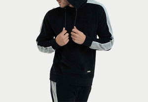 Conjunto de 2 Piezas de Pantalones y Sudadera Holgada con Capucha, Estilo Baggy Desteñido, Nuevo y Moderno, Hombros Caídos, Estilo Urbano - Product Image 4