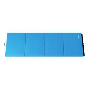 BalanceFrom Tappetino Pieghevole Blu per Ginnastica con Trave di Equilibrio Sezionale, Attrezzatura e Accessorio per Fitness - Product Image 6