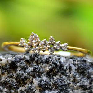 แหวนทอง14K & 18K พรีเมี่ยมพร้อมเครื่องประดับเพชรธรรมชาติที่สวยงามเหนือกาลเวลา - Product Image 5