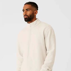 Pull en molleton à fermeture éclair pour homme-Veste polaire douce et chaude pour les activités de plein air, les vêtements décontractés et la superposition hivernale - Product Image 2