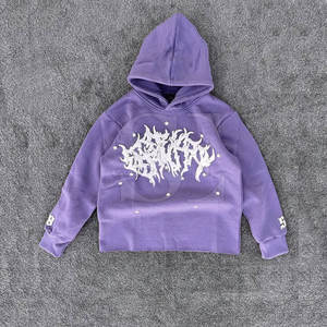 Streetwear personnalisé en coton de haute qualité Ensemble de survêtement pour hommes Automne/Printemps Pantalon de survêtement à capuche Impression bouffante XXL Formation Hiver - Product Image 5