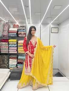 Robe ethnique indienne pakistanaise à manches longues décontractée pour femmes, à la taille naturelle, de style traditionnel, dernière tendance, best-seller - Product Image 2