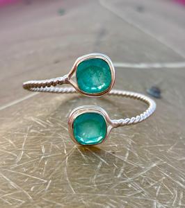 Cristal d'émeraude pierre précieuse 925 argent Sterling bracelet réglable bijoux pour femmes spécial Unique émeraude bracelet cadeau pour elle - Product Image 2