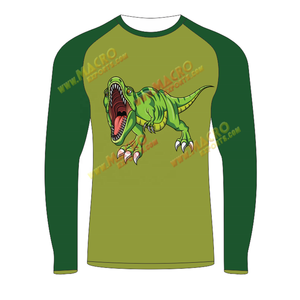 เสื้อรัดรูปแขนยาวสำหรับผู้ชายเสื้อแบบ rash GUARD MMA surfing rash GUARD UPF 50พิมพ์แบบถ่ายเทความร้อนกำหนดเองโพลีเอสเตอร์/ สแปนเด็กซ์220กรัม - Product Image 2