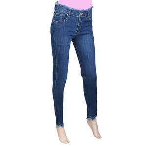 Pantalon en jean pour femme - Bleu moyen - Product Image 1