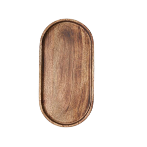 Bandeja de servicio de madera de forma personalizada de estilo nórdico de forma rectangular con asa para hotel y cafetería en casa que sirve comida deliciosa - Product Image 5