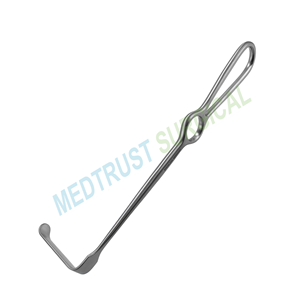 Rétracteur manuel Obwegeser incurvé vers le bas, 12 mm de large x 55 mm de profondeur, en acier inoxydable, réutilisable, ensemble d'instruments chirurgicaux de haute qualité - Product Image 4