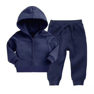Vêtements d'hiver en coton personnalisés, survêtements deux pièces pour enfants pour ensembles de vêtements avec logo personnalisé, survêtement, ensemble 2 pièces - Product Image 1