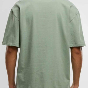 T-shirt à col rond en gros, impression graphique, qualité supérieure, 100% coton, épaule, vente chaude, qualité supérieure, épaule T - Product Image 5