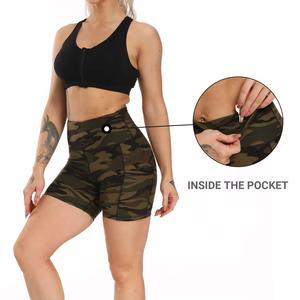Vêtements de sport Shorts pour femmes Yoga Fitness Leggings Femmes Gym Biker Shorts Scrunch Butt Short taille haute Logo personnalisé Vente en gros - Product Image 4