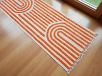 Tapis d'intérieur en laine 100% tissé à la main, doux, durable, en fibre naturelle, pour salon, chambre ou entrée
