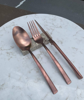 Elegante Marmeren Besteksteun Voor Tafelblad Keukengerei Hotel Restaurant Bruiloft En Evenement Gebruik Keukengerei Lepel Eetstokje Rust