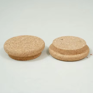 Tapón de tapa de tarro redondo en forma de T de corcho Premium, serigrafía, accesorio de cierre perfecto para botellas de bebidas - Product Image 1
