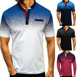 Tendance Hommes Unisexe Polo T-Shirt 220gsm Haute Qualité Tissu Tricoté Personnalisable Col Dur Anti-Rétrécissement Solide Motif Court - Product Image 2