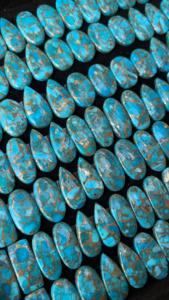 Cabujón liso turquesa de cobre azul Natural de alta calidad, piedras preciosas genuinas sueltas, tamaño personalizado para la fabricación de joyas - Product Image 6