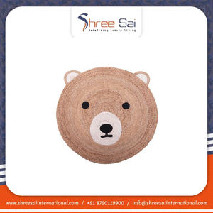 Alfombra de yute a cuadros, Alfombra de diseñador de tamaño personalizado ecológica, fabricante indio, alfombra personalizada bordada a mano, alfombra para el suelo a la venta - Product Image 2