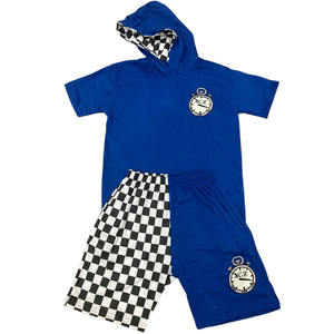 High Street Men's Plus Size Winter Streetwear Chándal Bordado Estampado Pantalones de chándal transpirables Camiseta Pantalones cortos Conjunto Servicio OEM - Product Image 1