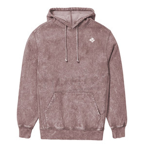 Customized Acid Washed Hoodie Vintage Sweatshirt Acid Washed Hoodies With Screen Printed Wholesale Rate - Product Image 4