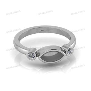 แหวนเงินสเตอร์ลิง925ขายส่งสำหรับผู้หญิงดีไซน์ใหม่ขอบมนน่ารัก CZ และเครื่องประดับชั้นดีพร้อมชุบขนาด8x4มม. ดีไซน์ใหม่ - Product Image 6