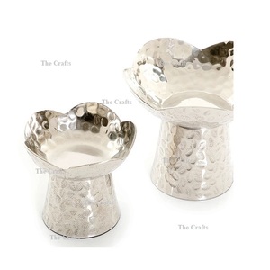 Fabuleux bol à chocolat Design ensemble de deux serveurs de dates polies en métal or différentes tailles bols à chocolat - Product Image 6