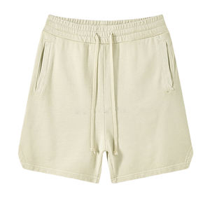 Double Couche Blanc Boxe 100% Coton Tissu Oxford Plus Size Summer Streetwear Running Athletic Jogger Gym Men's Custom - Product Image 5