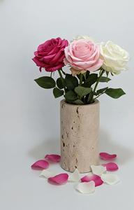 Maceta Redonda de Piedra Travertino Premium, Base Ancha y Estable, Acabado Texturizado Natural, Eleva las Plantas de Interior con un Estilo Moderno y Elegante - Product Image 6