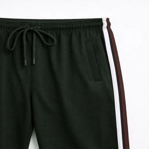 Pantalones Deportivos Personalizados con Franja Lateral Azul Marino, Cintura Elástica con Cordón, Pantalones Casuales para Hombre, Ropa de Otoño - Product Image 6