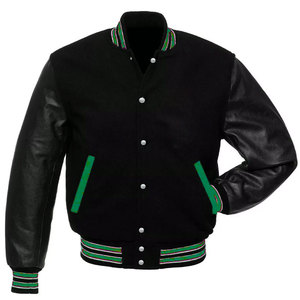Veste universitaire d'hiver personnalisée de haute qualité pour hommes, faible MOQ, service OEM, respirante, en Spandex/Polyester - Product Image 4