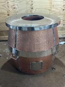 Copper Hammered Tandoor Charcoal - Product Image 2
