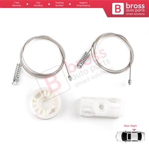 BWR1152ชุดซ่อมกระจกหน้าต่างด้านหลังขวาสำหรับ A4 S4 B6 B7 8H7 8HE 2002-2009 8H0839398 2ประตู CC Cabriolet - Product Image 2