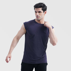 2025 camisetas sin mangas de compresión informales para hombres ropa cómoda al por mayor con logotipo personalizado nuevo diseño con su propio logotipo - Product Image 2