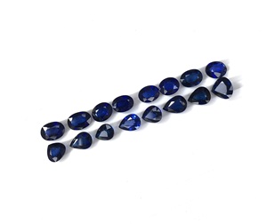 Mejor precio 100% Natural de alta calidad zafiro azul corte de pera ovalada tamaño libre Color azul real piedra preciosa suelta para la fabricación de joyas - Product Image 6