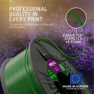 Filament d'imprimante 3D WINKLE PETG 1,75 mm 1 kg FDM Haute résistance aux chocs Impression facile Fabriqué en Europe Tolérance de 0,05 mm 220-240 - Product Image 3