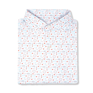 เสื้อกอล์ฟแขนสั้นของผู้ชายเสื้อโปโลผู้ใหญ่โลโก้กำหนดเองดีไซน์ว่างเปล่า - Product Image 1